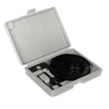 Набор коронок по дереву "888", D 64/76/89/102/127 мм, 9 предметов