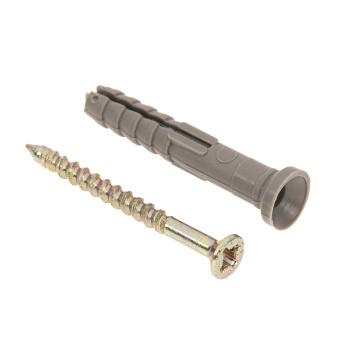 Дюбель с шурупом 6х40 мм BROZEX, оцинкованная сталь, 10 шт. Дюбель с шурупом 6х40 мм BROZEX, оцинкованная сталь, 10 шт.