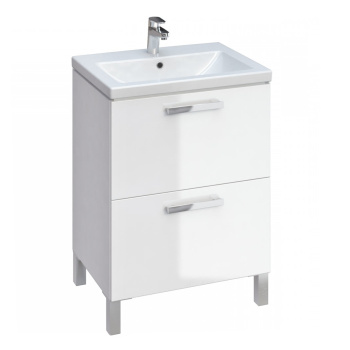 Тумба подвесная/напольная Cersanit Melar 60, 58.5x68x44.5 см, белый