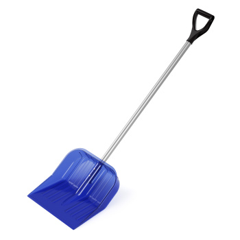 Лопата снегоуб поликарбонат 430х420 метал. с черенком и V-ручк. Синяя М8833  *3 Лопата снегоуб поликарбонат 430х420 метал. с черенком и V-ручк. Синяя М8833  *3