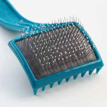 Щётка-пуходерка большая мягкая с каплями, основание 68х48 мм, микс 1166585