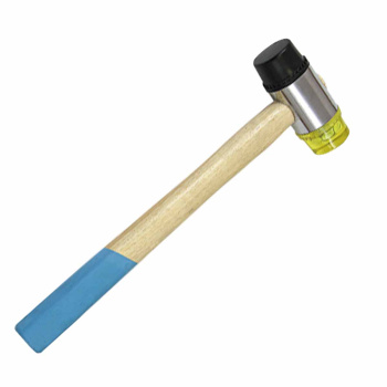 Молоток рихтовочный двухкомп боек дерев. лакир. ручка T4P (арт.3302106) *1/6/36