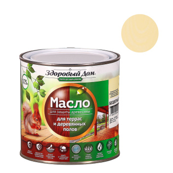 Масло для террас и деревянных полов Здоровый Дом Бесцветное 0,75 л *1/6/528
