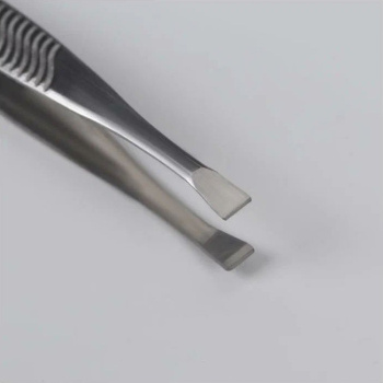 Пинцет №1 узкий прямой 8,5см сереб.пакет QF 1271207