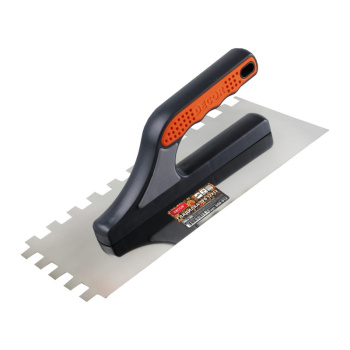 Кельма штукатура стальная DECOR, 280х130 мм, зуб 8х8 мм