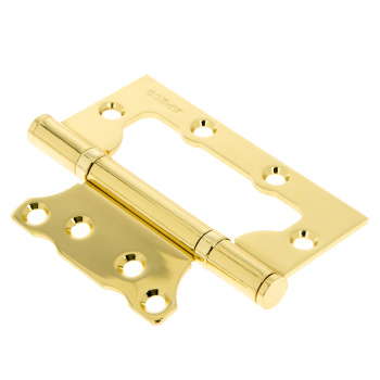 Петля без врезки 100*75*2,5мм ЗОЛОТО G (комплект 2шт.) АПЕКС *1/5/50