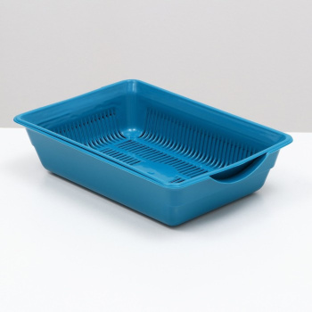 Туалет глубокий с сеткой, 36 х 26 х 9 см, синий 1430476