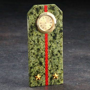 Часы "Погоны лейтенанта" , змеевик 532186