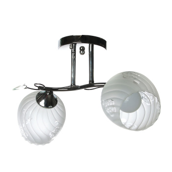 Люстра Verner Lighting А2662/2, 40 Вт, Е27, 2 лампы, черный/хром