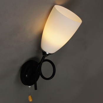 Бра N1684/1W BK+CH E27 1*40Вт (330*170*130) *1