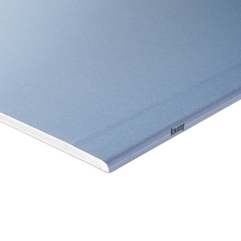 Гипсокартон 12.5х2000х1200  KNAUF, 2.4 м², полукруглая утоненная кромка, влагоогнестойкий