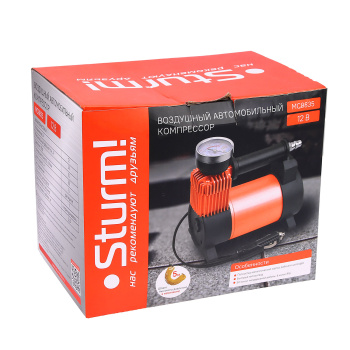 Компрессор автомобильный 12В 35л/мин 10 Бар МС8835 STURM *1/8