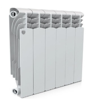 Радиатор алюминиевый 12 секций Royal Thermo Revolution, 350 мм, белый