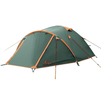 Палатка туристическая Indi 3 (V2), 210 х 280 х 120 см, 3-х местная, 2,9кг, цвет зелёный