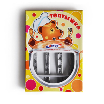 Набор столовых приборов нерж. детский 4пр. "Топтыжка" 1с31 (Аша) *1/100