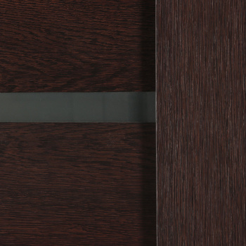 Дверное полотно остекленное BROZEX-WOOD Comfort-2, 2000х700х36 мм, кедр венге 3D