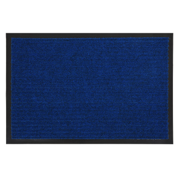 Коврик 40*60 см влаговпитывающий ребристый "VORTEX" синий (арт.22076/24319) *1/15