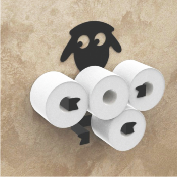 Держатель для туалетной бумаги БЯША ЧЕРНЫЙ *1/6