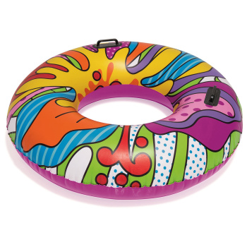 Круг надувной BESTWAY Поп-арт, диаметр 119 см, 12 лет