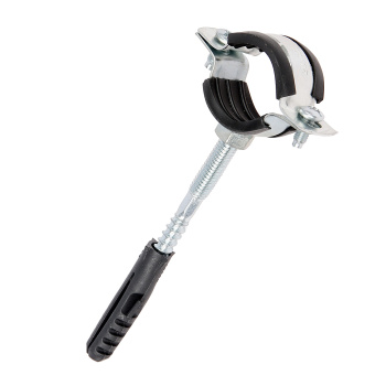 Хомут металлорезиновый с дюбелем и шурупом Ø 26-30 мм 3/4" СТМ CHSR0034 *1/170