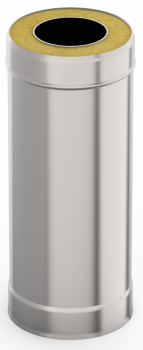 Труба-сэндвич 1,0м 115х200 нерж/оцинк 0,8мм/0,5мм AISI 430/оц GS аналог УЗ96 *1/20