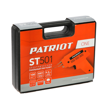 Пистолет паяльный 100Вт PATRIOT ST 501 The One (кейс с аксессуар.) *1/10