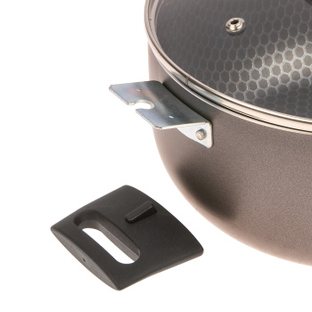 Кастрюля алюм.а/приг. Scovo "Diskovery" 3,5л d22см Cъем.руч., Cтекл.кр. СД-007 *1/5