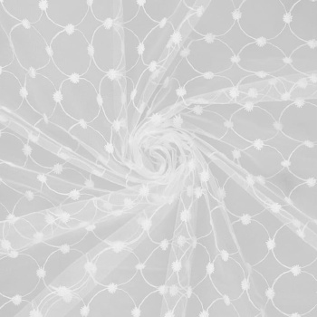 Тюль Ажур 300*260 с утяжелителем белый (Легранд) *1