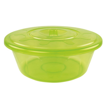 Таз пластм.  6л с Крышкой, прозрачный "Хозяюшка"  М1279 (ЗПИ "Альтернатива")  *1/10