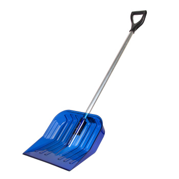 Лопата снегоуб поликарбонат 430х420 метал. с черенком и V-ручк. Синяя М8833  *3 Лопата снегоуб поликарбонат 430х420 метал. с черенком и V-ручк. Синяя М8833  *3