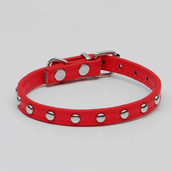 Ошейник клепаный из искусственной кожи, 30,5 х 1 см, микс цветов 1279928