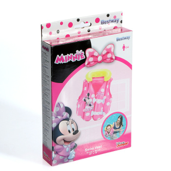 Жилет надувной детский BESTWAY Минни Маус, 51х46 см, 3-6 лет