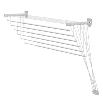 Сушилка для белья настенная "LIFT" 5-рядная, шир.1,3м регул. по высоте Белая Lakmet *1/5