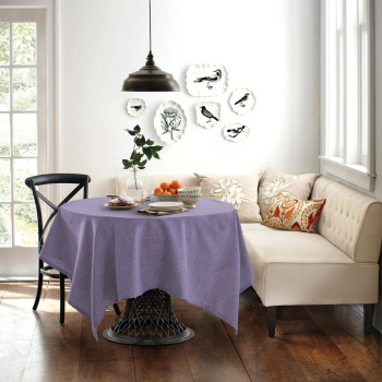 Скатерть рогожка 165*165см лаванда 71 ДТ172 Волшебная ночь Нордтекс *1