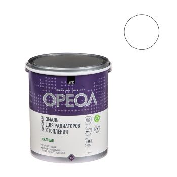Эмаль для радиаторов акриловая белая матовая 3 кг Ореол *4/144