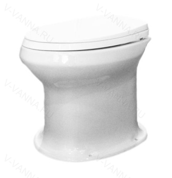 Унитаз с сиденьем 37х38х50 Оскольская керамика Дачный, белый