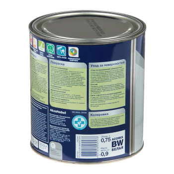 Краска акриловая 0.75 л для пола и лестниц DULUX, база BW, полуглянцевая