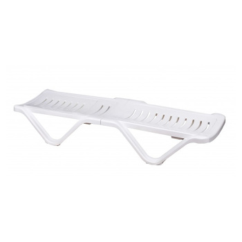Шезлонг пластм. 1920х620х320мм Белый М3563 (ЗПИ "Альтернатива") *1