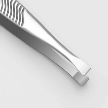 Пинцет №1 узкий прямой 8,5см сереб.пакет QF 1271207