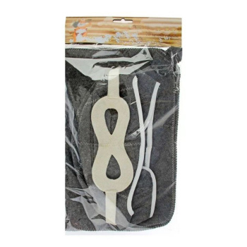 Набор для бани "Летчик" серый: шапка, коврик, рукавица 1338112