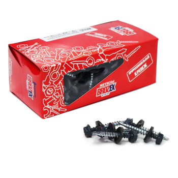 Саморезы кровельные BROZEX коробка 4,8*35 (100шт) RAL 7024 серый  *6