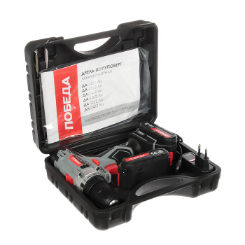 Дрель-шуруповерт 14,4В 2скор.0-400/0-1200об/мин 35Нм 2,2Ач 1ч 2аккум LI-ION ДА-14/2 Ли ПОБЕДА