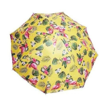 Зонт пляжный D=170см, h-190см "Фламинго" с покрытием от нагрева ДоброСад