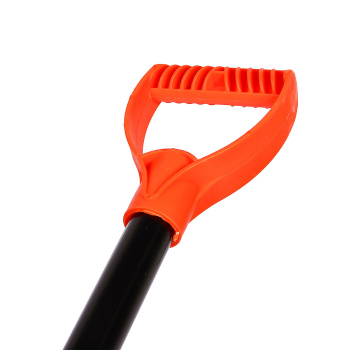 Лопата снегоуб пластик 465*340 с планкой алюм. черенком и V-ручкой "Крепыш" ЦВЕТ  *5 Лопата снегоуб пластик 465*340 с планкой алюм. черенком и V-ручкой "Крепыш" ЦВЕТ  *5