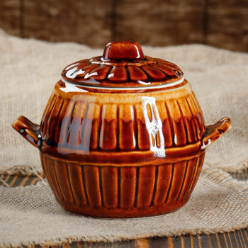 яяяГоршок для запекания "Бочка", 0.7 л