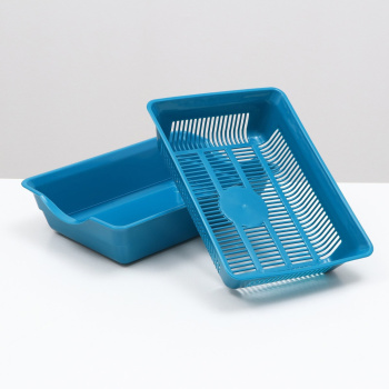 Туалет глубокий с сеткой, 36 х 26 х 9 см, синий 1430476