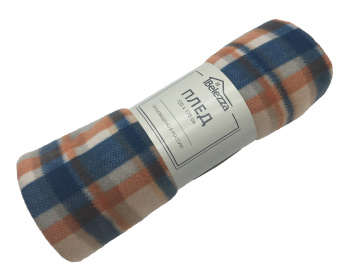 Плед флисовый 130*170см Egoist горчично-серый Belezza *1 Плед флисовый 130*170см Egoist горчично-серый Belezza *1