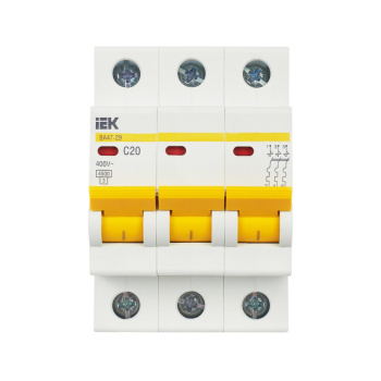 Авт.выкл. 3п С 20А ВА 47-29 4.5кА ИЭК MVA20-3-020-С  *1