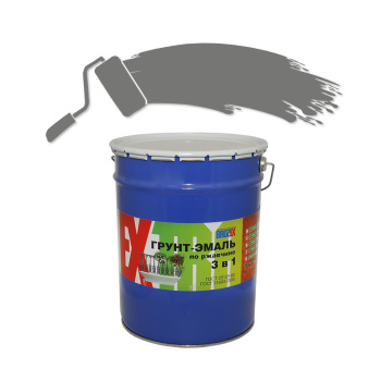 Грунт-эмаль по ржавчине серая 20 кг BROZEX *1/33