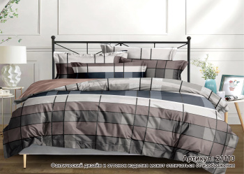 Постельное белье 1,5сп сатин Текстура 21113 нав.70*70 см-2 шт прос 215*150 *1